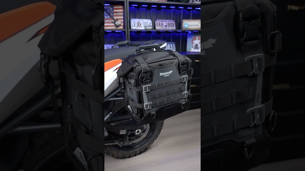 Ready to roll in style? 🚴&zwj;♂️ Quick-release motorcycle side bags for your next adventure!