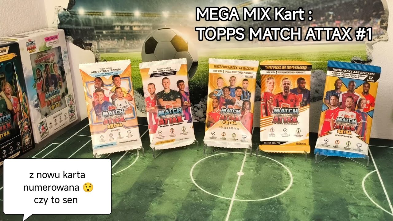 TOPPS Match Attax extra 2026 - 2025 - 2024 oraz match attax 2026 - 2025 Mega Mix kart Match Attax #1