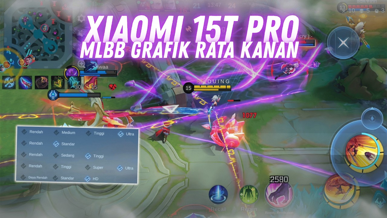 XIAOMI 15T PRO MOBILE LEGENDS 2026