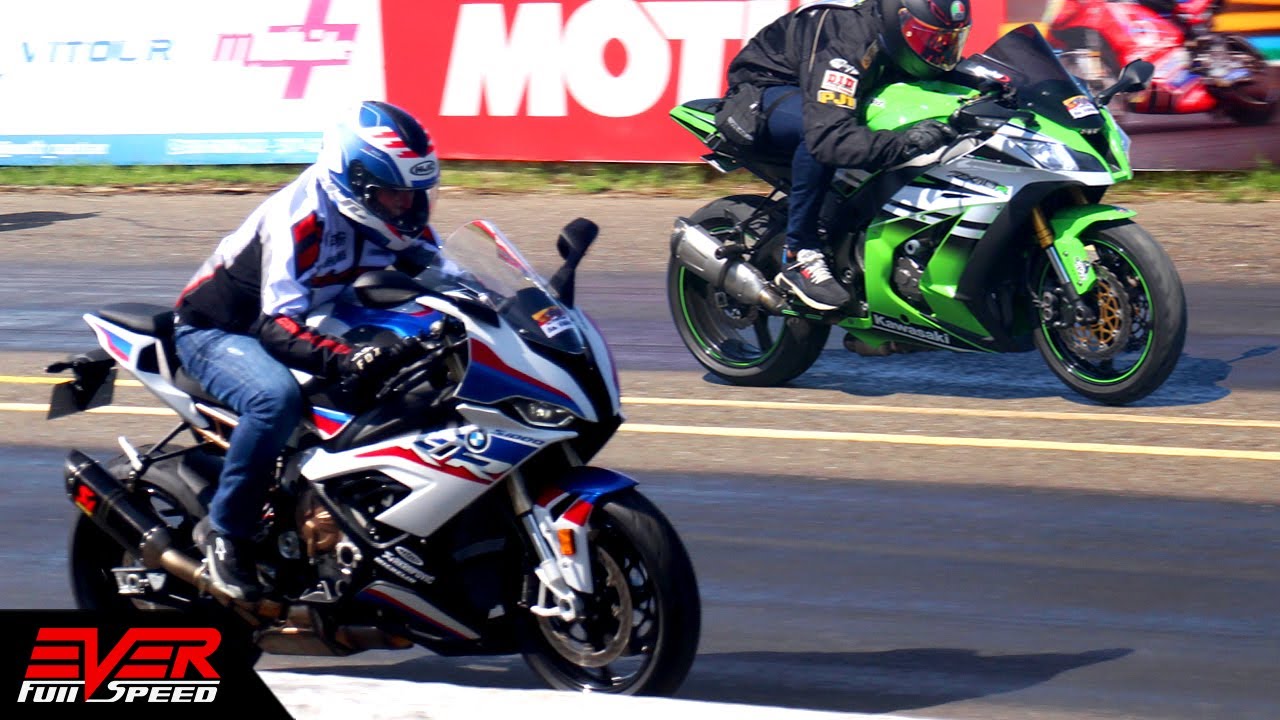New BMW S1000RR 🆚 Ninja ZX10R 🆚 GSX-R1000 🆚 FZ1 🆚 GSX-S1000 🆚 CBR1000RR 🚀 DRAG RACES Piques B/quilla
