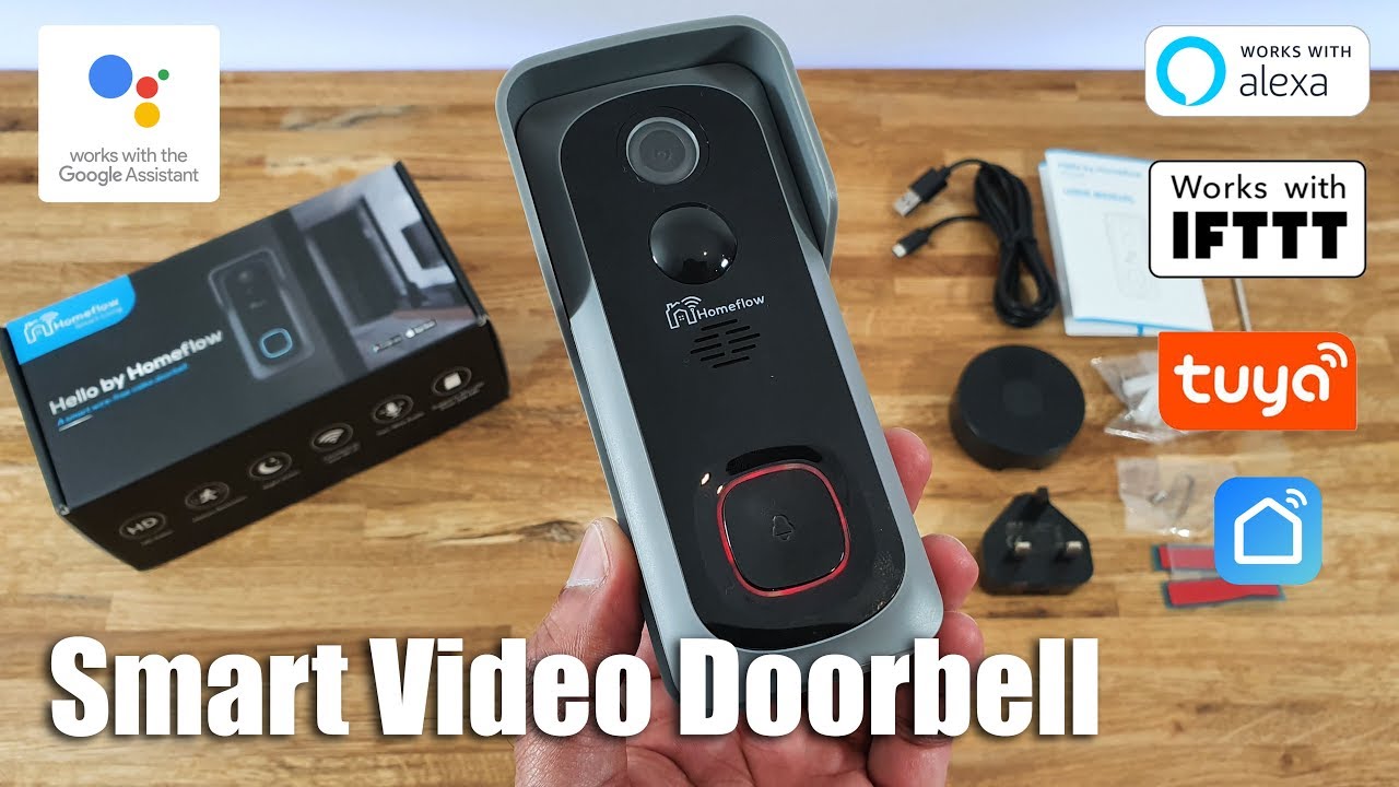 Smart Video Doorbell with Plug in Chime from HomeFlow, Unboxing and Review
