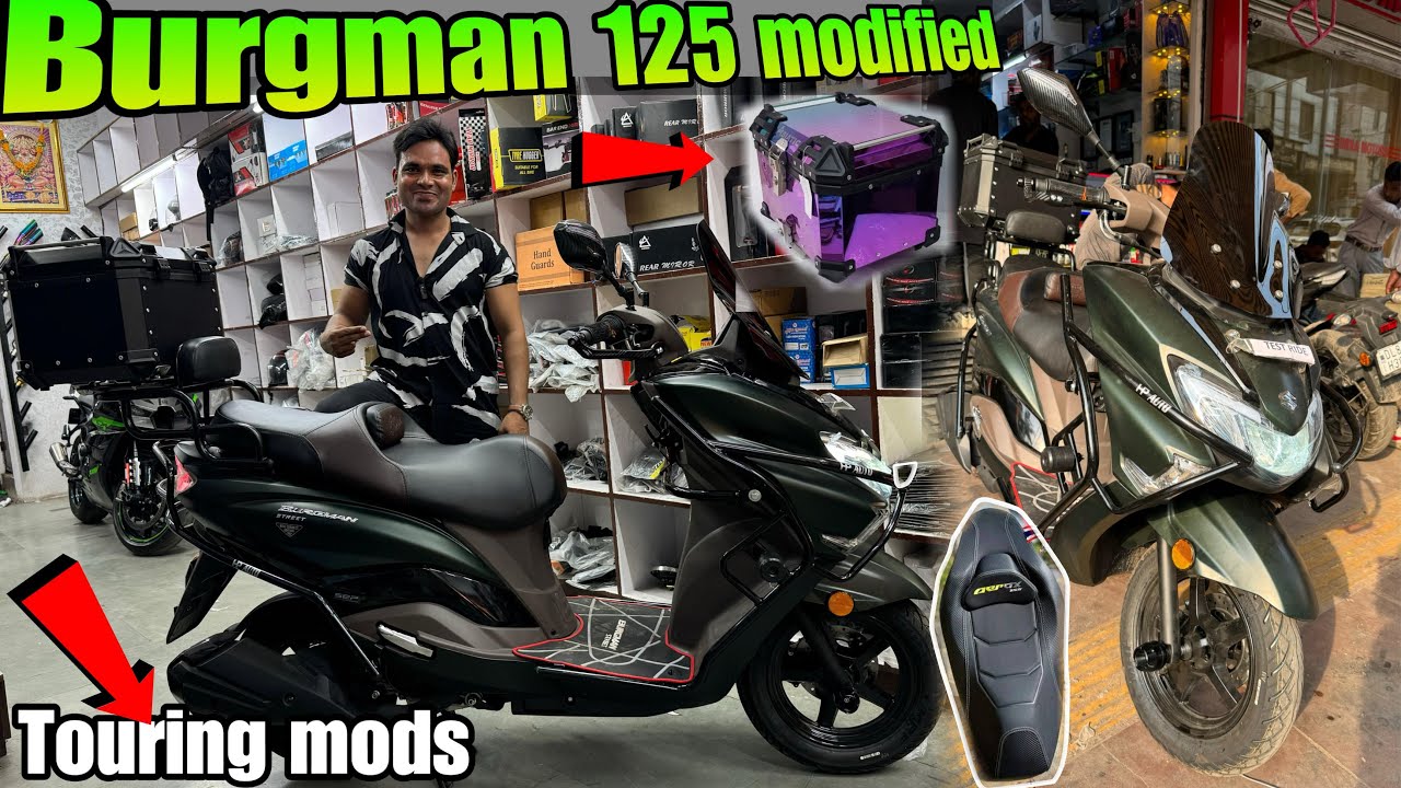 suzuki burgman 125 modified | Burgman Per Top Box 📦? | Burgman Sofa Seat 💺