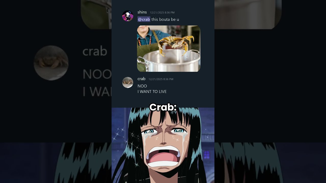 Goodbye crab 🦀💔 