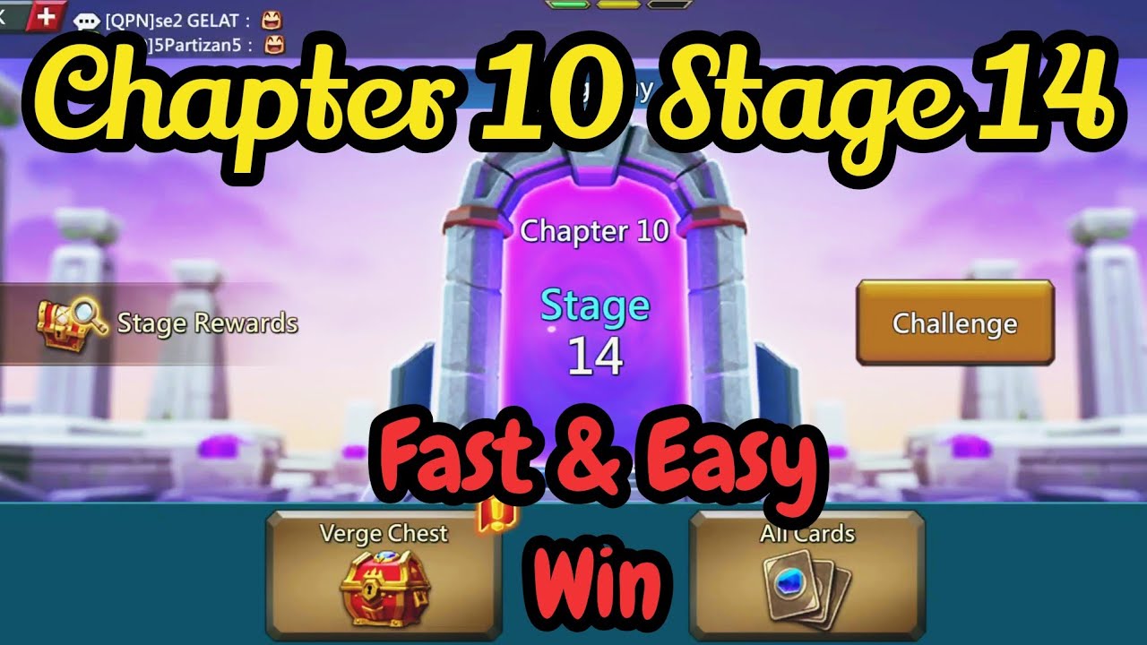 Lords Mobile Vergeway Chapter 10 Stage 14