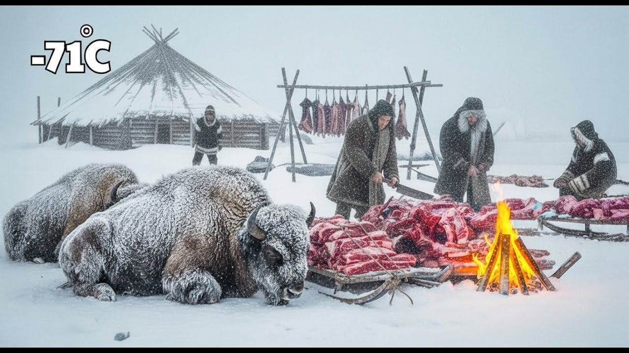 Surviving -71°C: The Great Bison Hunt | Feeding The Village In The Coldest Place On Earth