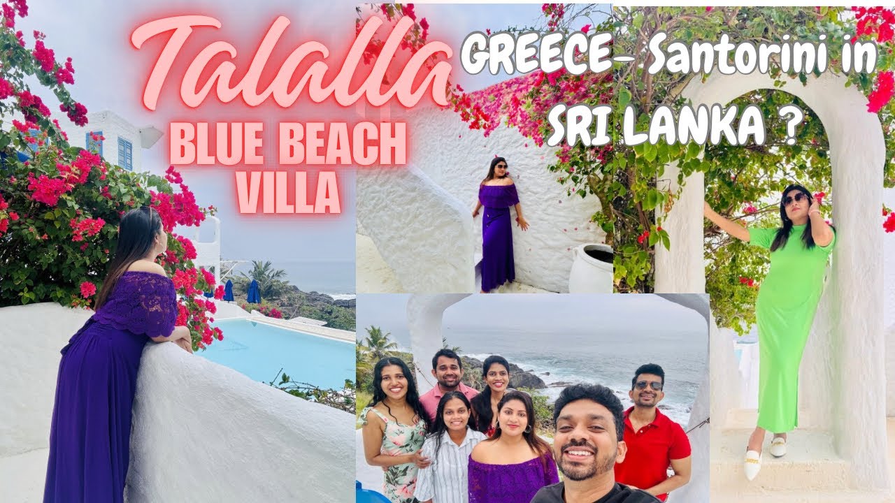 Greece in Sri Lanka?! 🇬🇷 Talalla Blue Beach Villa Vlog /Sri Lanka’s Most Aesthetic Beach Villa? 🌊🏖️