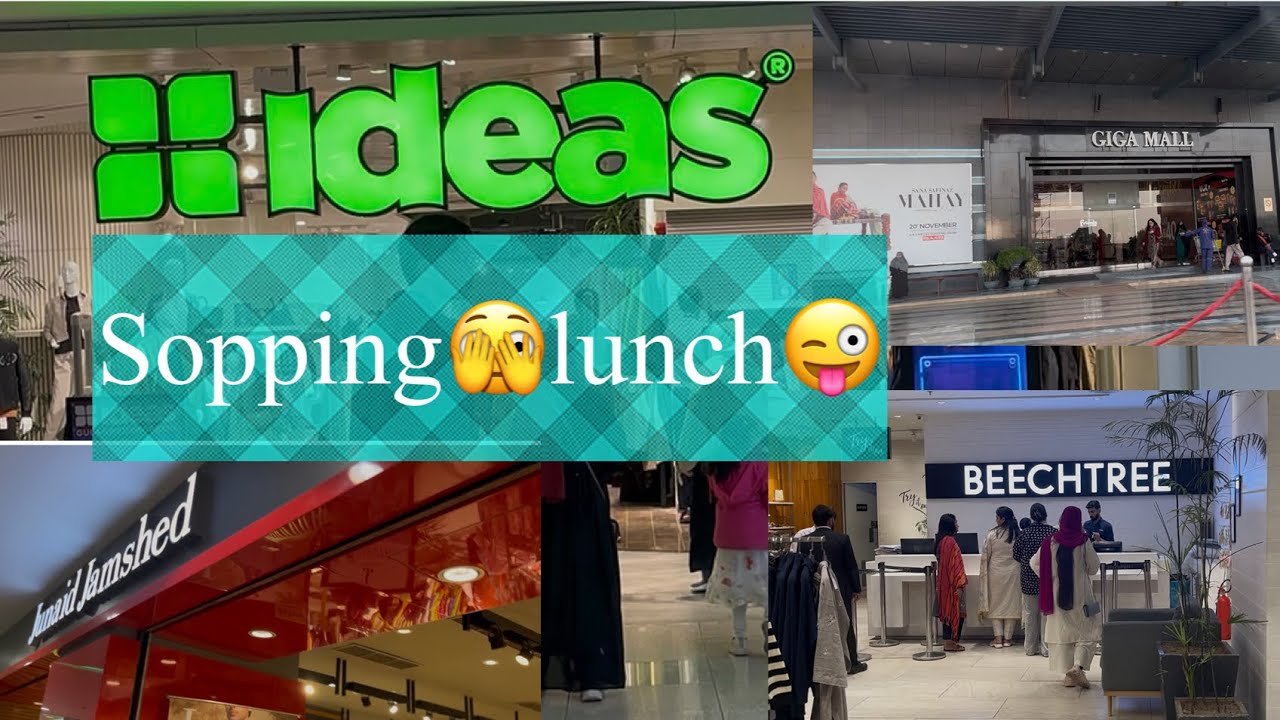 Giga mall shopping ki🫣lunch kia 💃🏿chai pi💃🏿