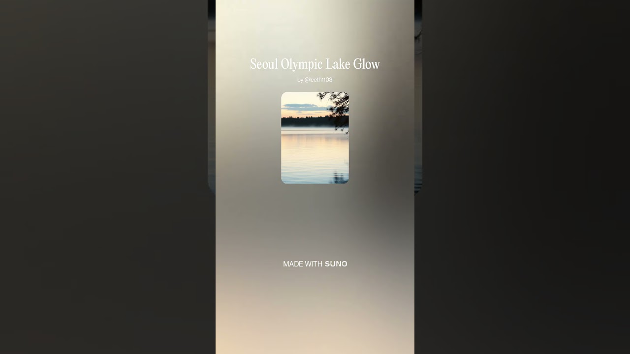 Seoul Olympic Lake Glow #music #jazz #koreanjazz