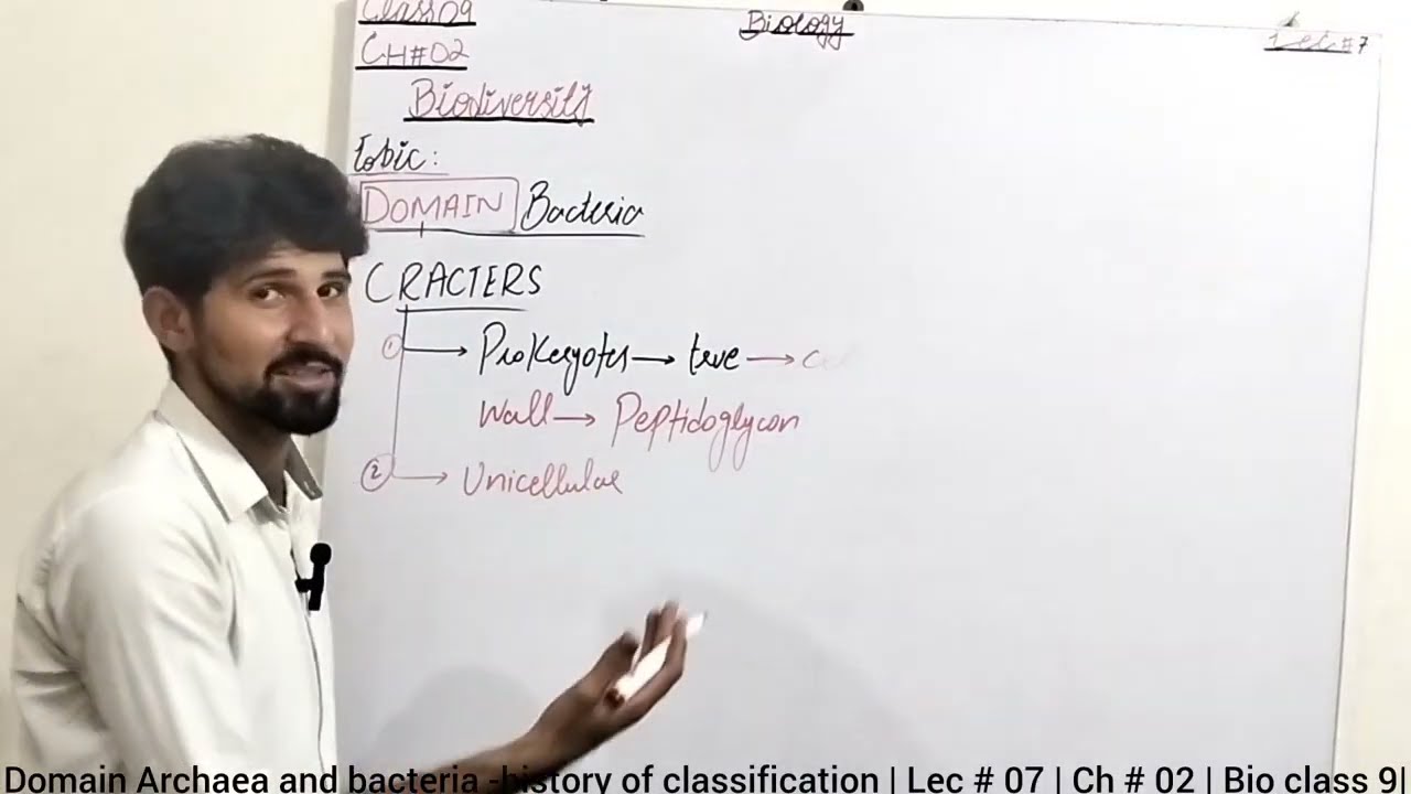Domain Archaea and bacteria - summary of classification | Lec # 07 | Ch # 02 | Biology Class 9th 