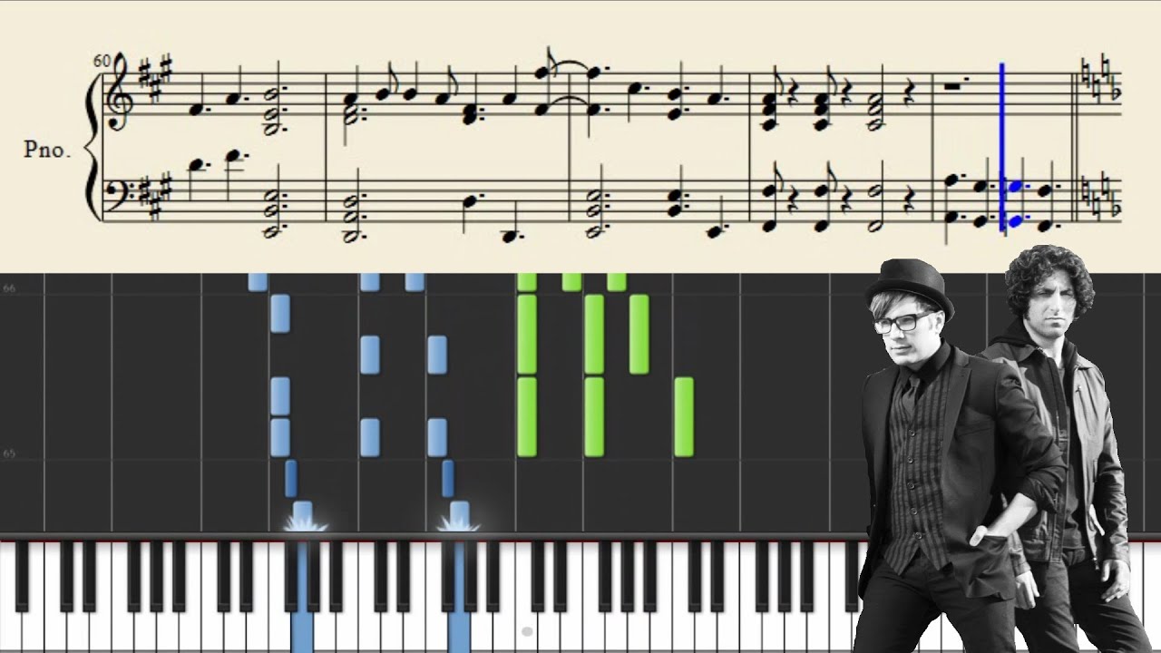 Fall Out Boy - What A Catch, Donnie - Piano Tutorial + Sheets