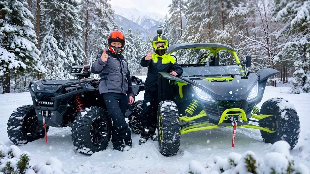 Семейная Покатушка по Заснеженному Лесу ❄️🌲