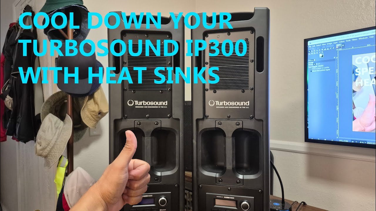 How to install a heat sink on the Turbosound IP300