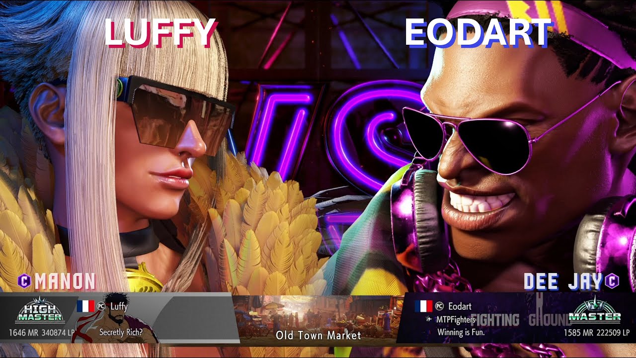 SF 6 ⚔ LUFFY (Manon) 🆚 EODART (Dee Jay)  ⚔ Master Level Gameplay