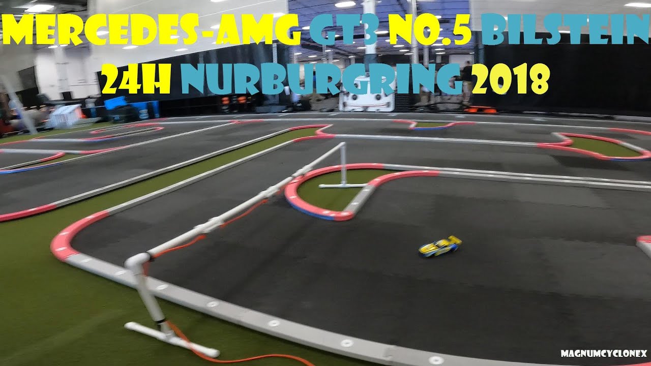 Kyosho Mini-Z Mercedes AMG GT3 No. 5 BILSTEIN 24H Nurburgring 2018 RCP Track Run