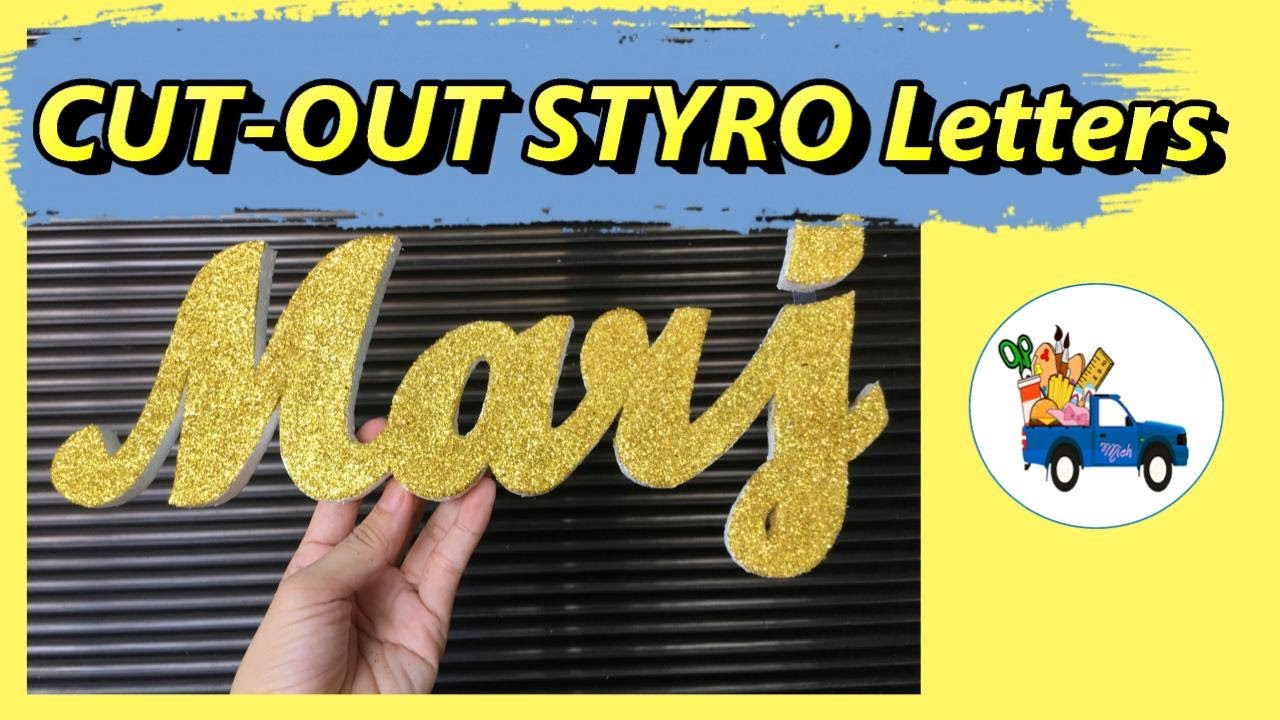 DIY Styrofoam Letters I How to make cut-out Letters out of Styrofoam Sheets