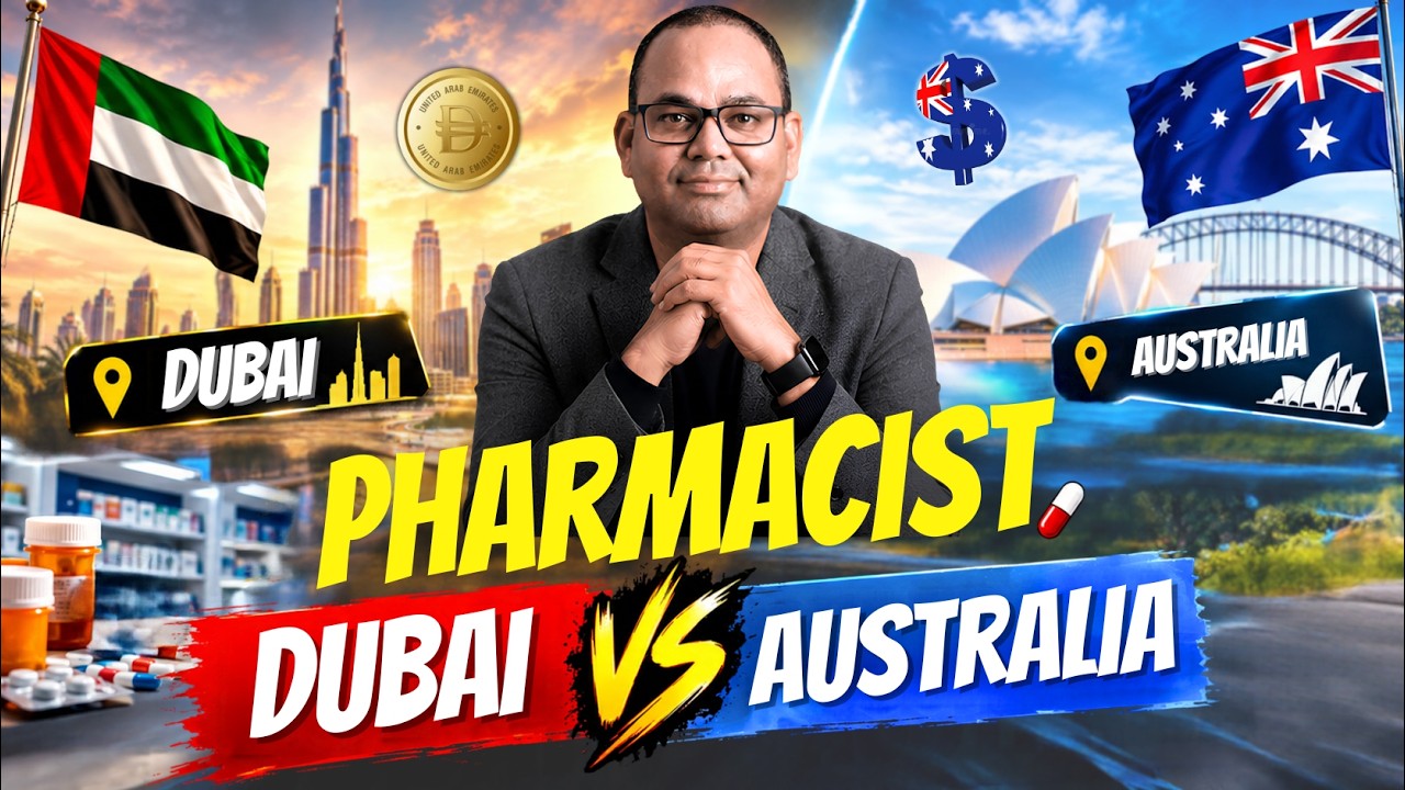 Pharmacist Dubai vs Australia 2027 | Total Cost, Exams, License & Salary for Indian Pharmacists