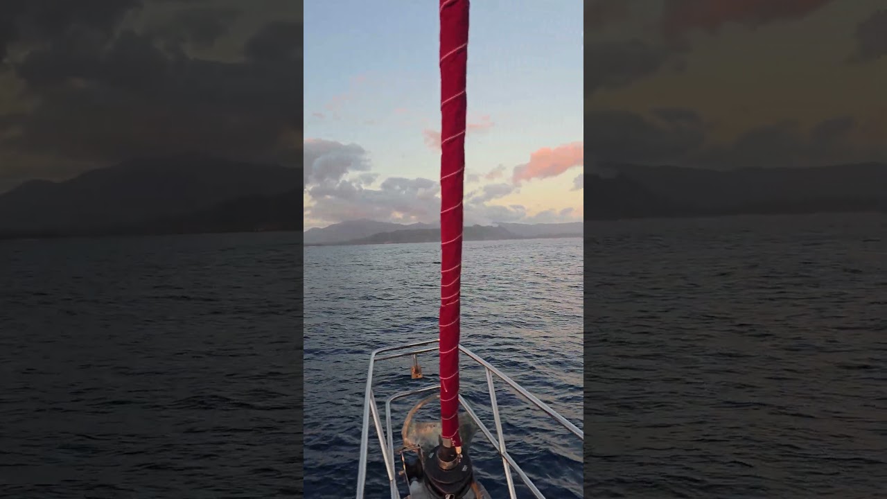 Arriving to Vanuatu after 4 days at sea from Fiji!! #boatlife #sailing #sailinglife #paradise