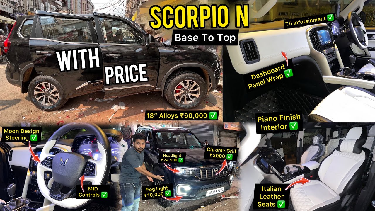 Scorpio N Base to Top Modification With Price ✅ Heavily Modified Scorpio N Base Model