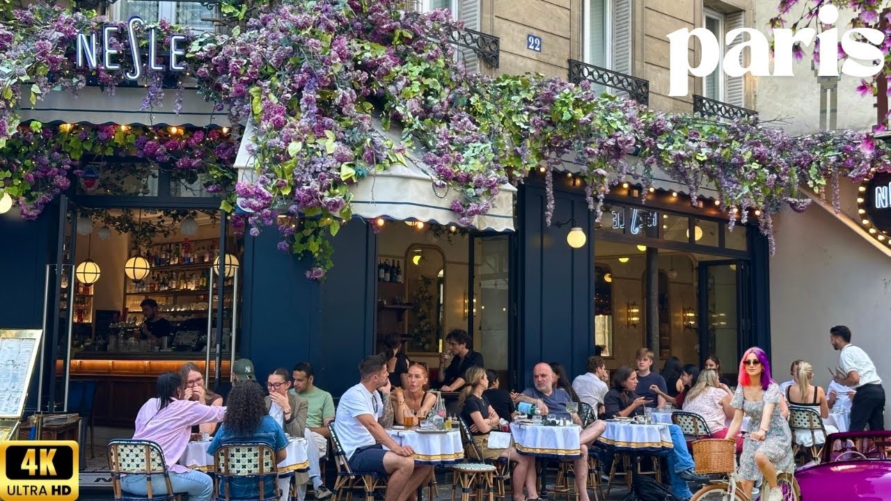 8 August 2025 PARIS 🇫🇷 FRANCE 4K HDR STREET CITY WALK | BEST CITY TOUR