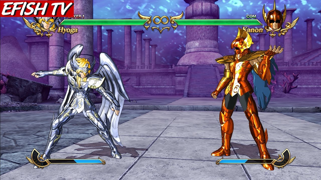 Cygnus Hyoga God Cloth vs Sea Dragon Kanon (Hardest AI) - Saint Seiya: Soldiers' Soul