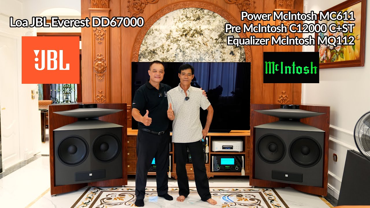 Mr Tuấn Setup Hệ Thống Loa JBL Everest DD67000 Cho Audiophlie Phối Ghép Power McIntosh MC611