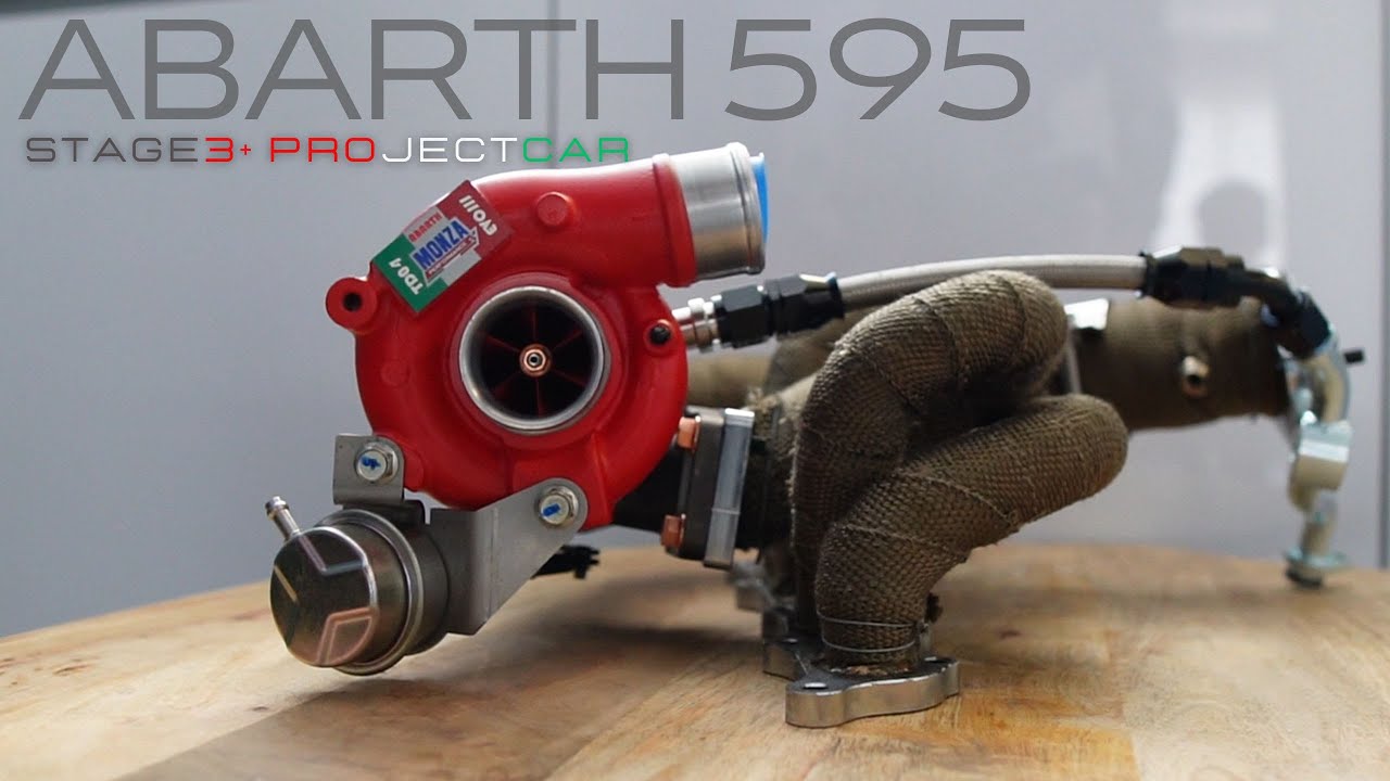 Abarth 595 Competizione Stage3+ Installation: Exhaust - Intercooler - Turbo TD04 - Intake V2