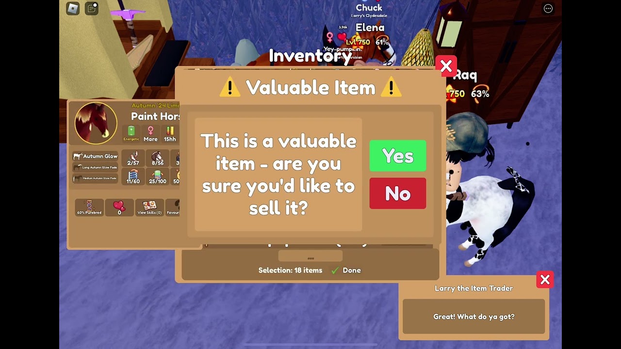 Sell 30 horses with me! REPORT HACKER: TrickL0vesMe (stole an iuh Arabian)