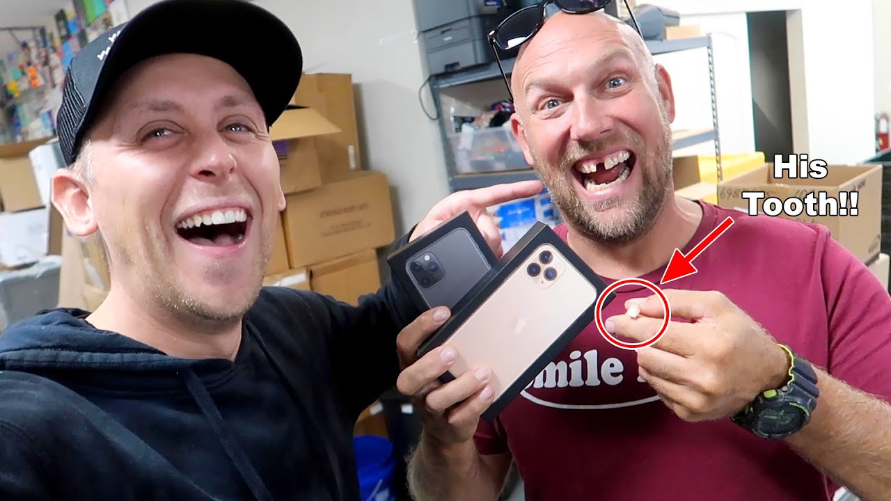 Pulled His Tooth out For New iPhones!!