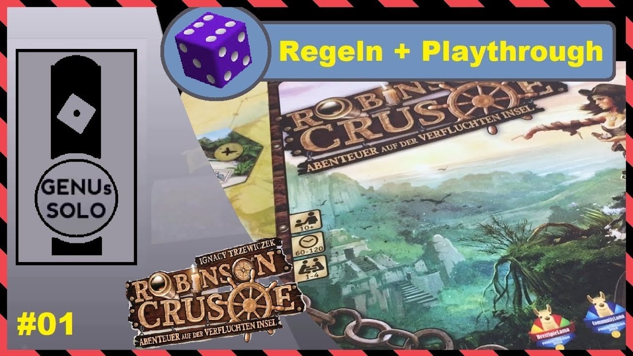 Robinson Crusoe - Playthrough - S01E01 - Regeln - deutsch - Brettspiel