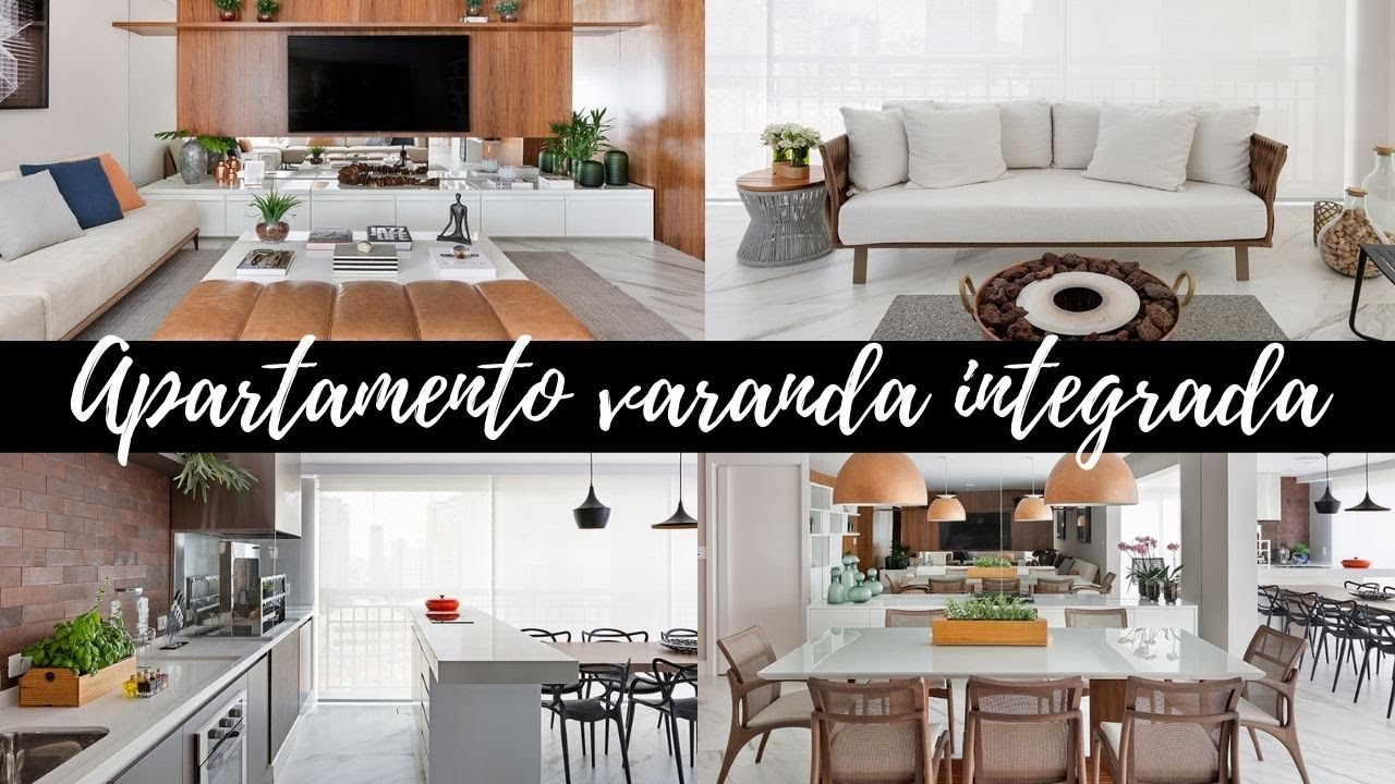 TOUR POR UM LINDO APARTAMENTO COM VARANDA INTEGRADA A SALA DE ESTAR E JANTAR