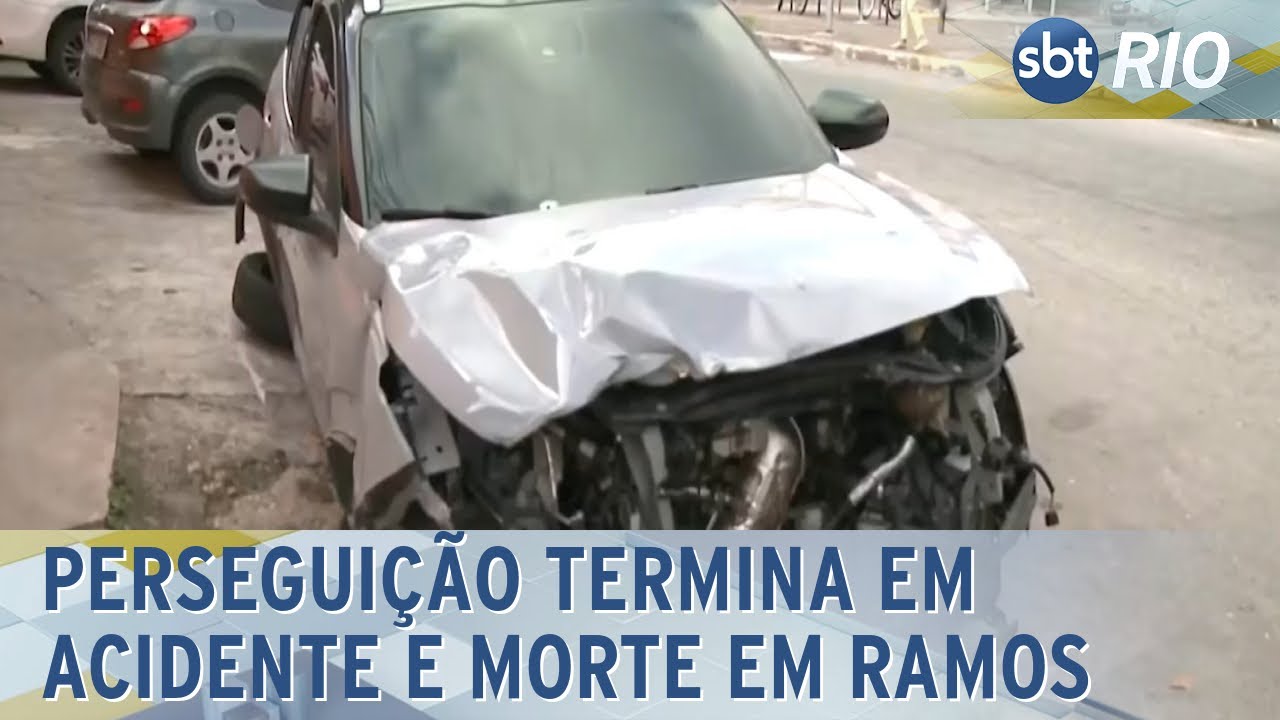 Perseguição termina em acidente e morte em Ramos