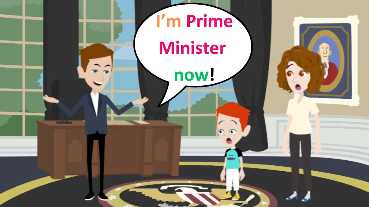 Lucas's father becomes Prime Minister in New Year - English Comedy Animated - Lucas English