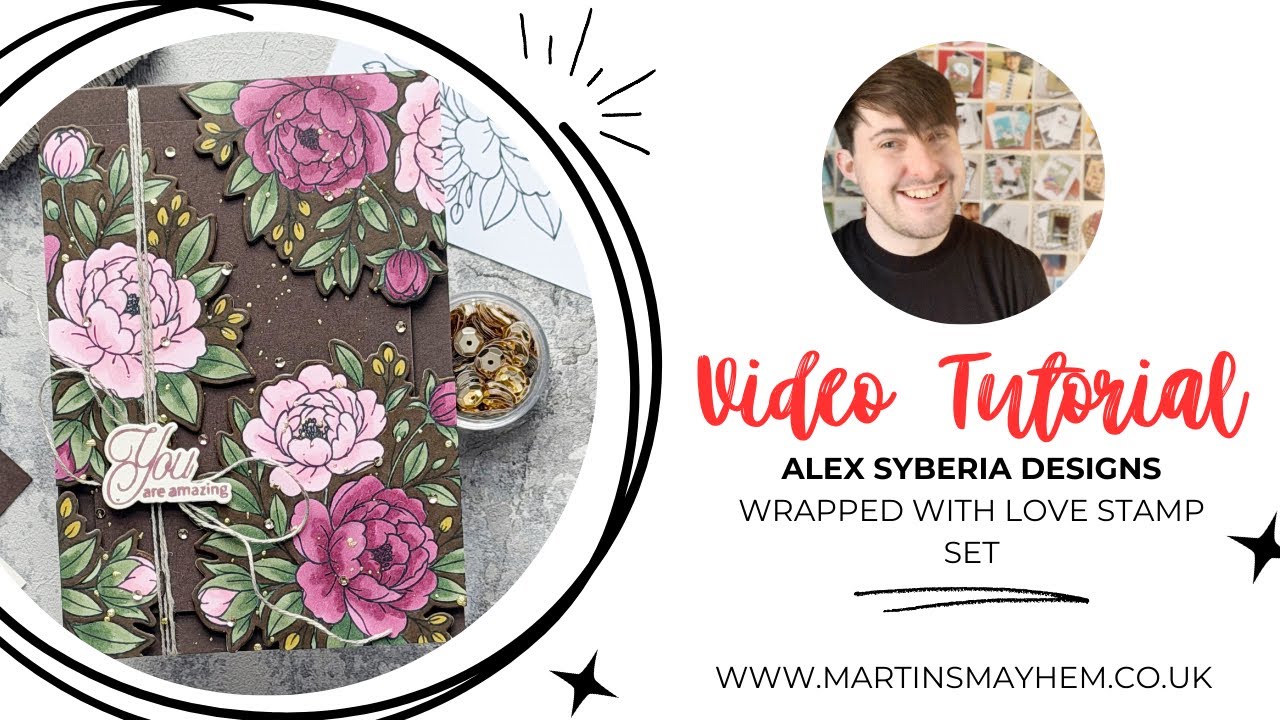 Alex Syberia Designs February Release Hop & Giveaway | Valentine Floral Card Inspiration