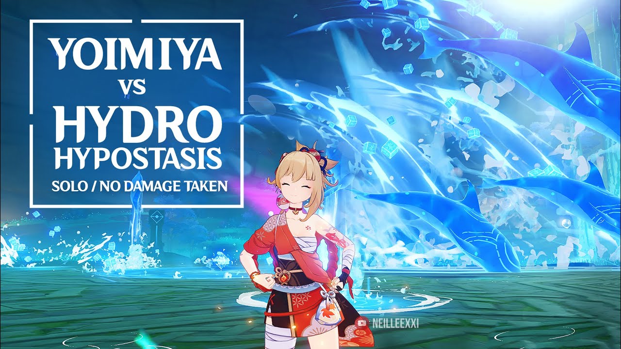 Yoimiya vs Hydro Hypostasis [ SOLO / NO DAMAGE TAKEN ]