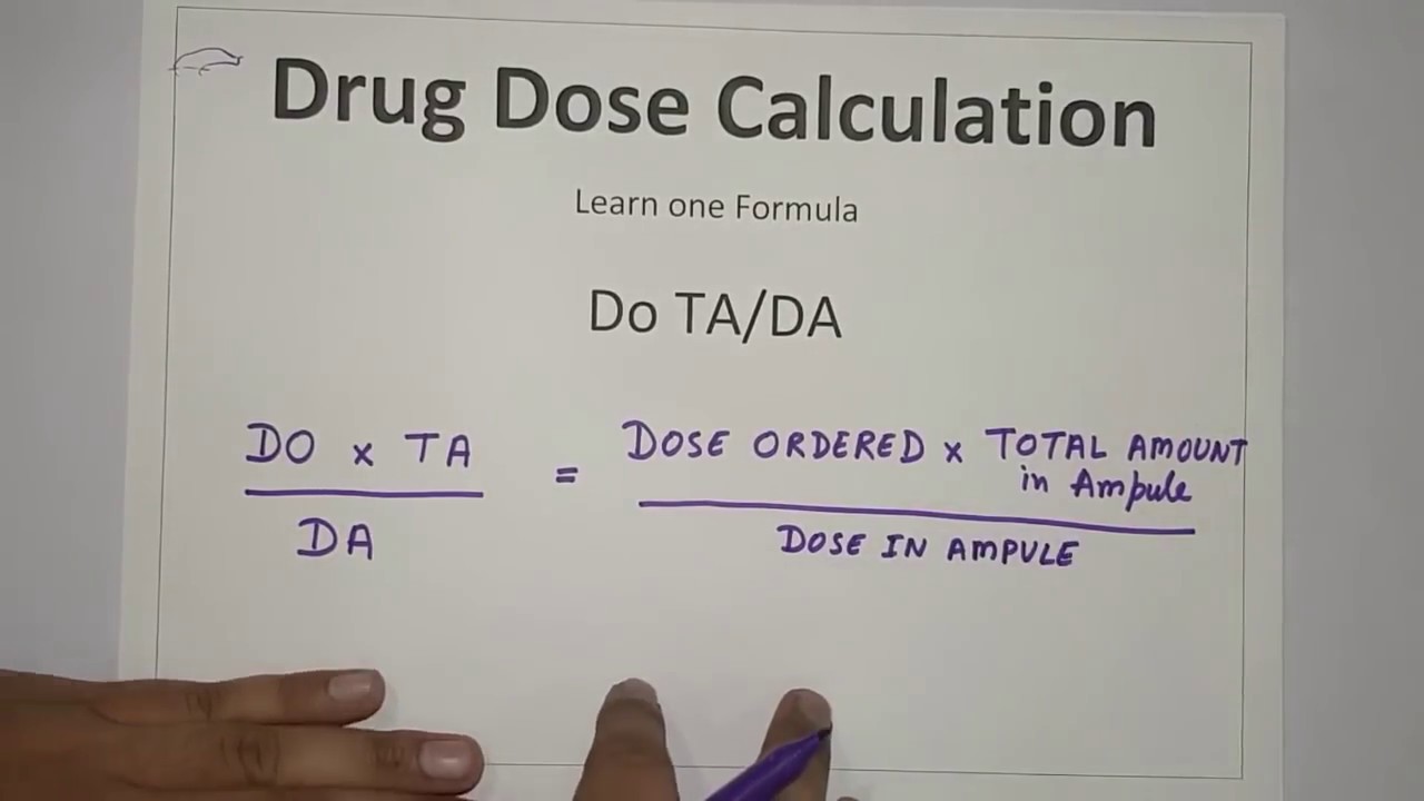 Dosage Calculation (Hindi) Part-1 - Easiest Formula to Calculate in less than 1 minute