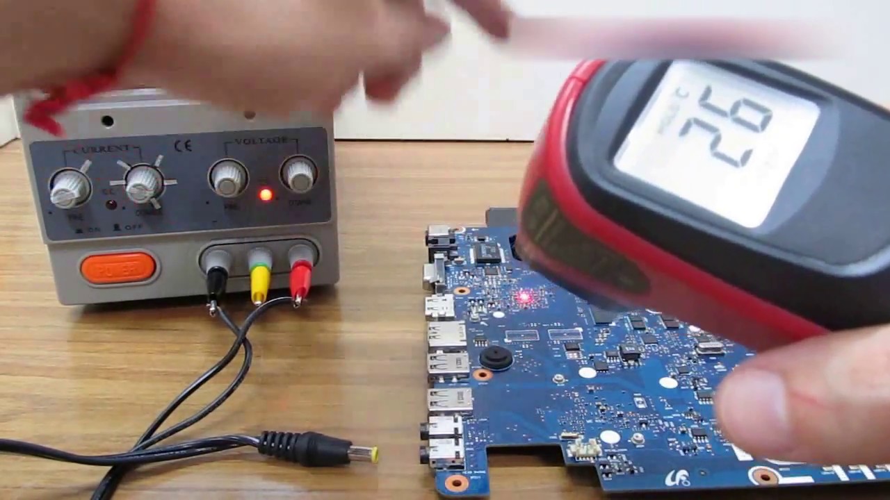 Reparación de notebook detectar corto