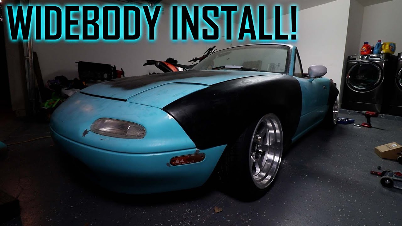 Rotary Miata Build | Pt. 3 (Widebody Install Pt.2)