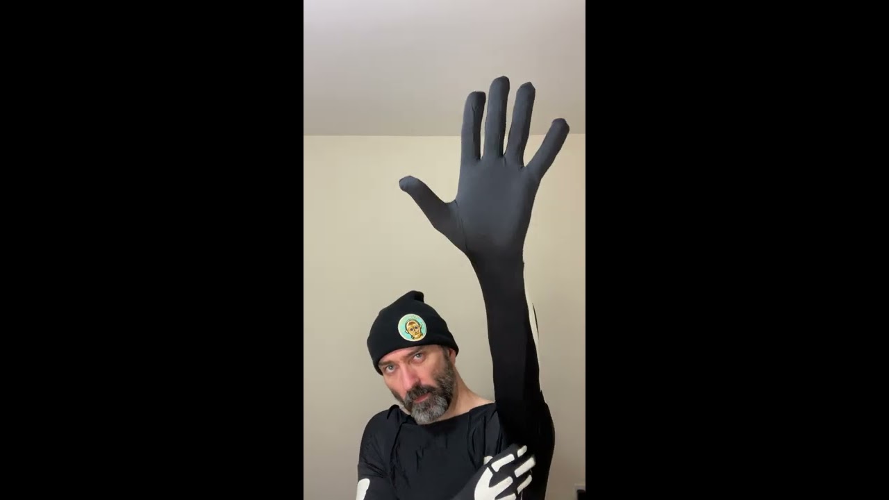 the true horror of halloween - me in a morph suit and vertical video