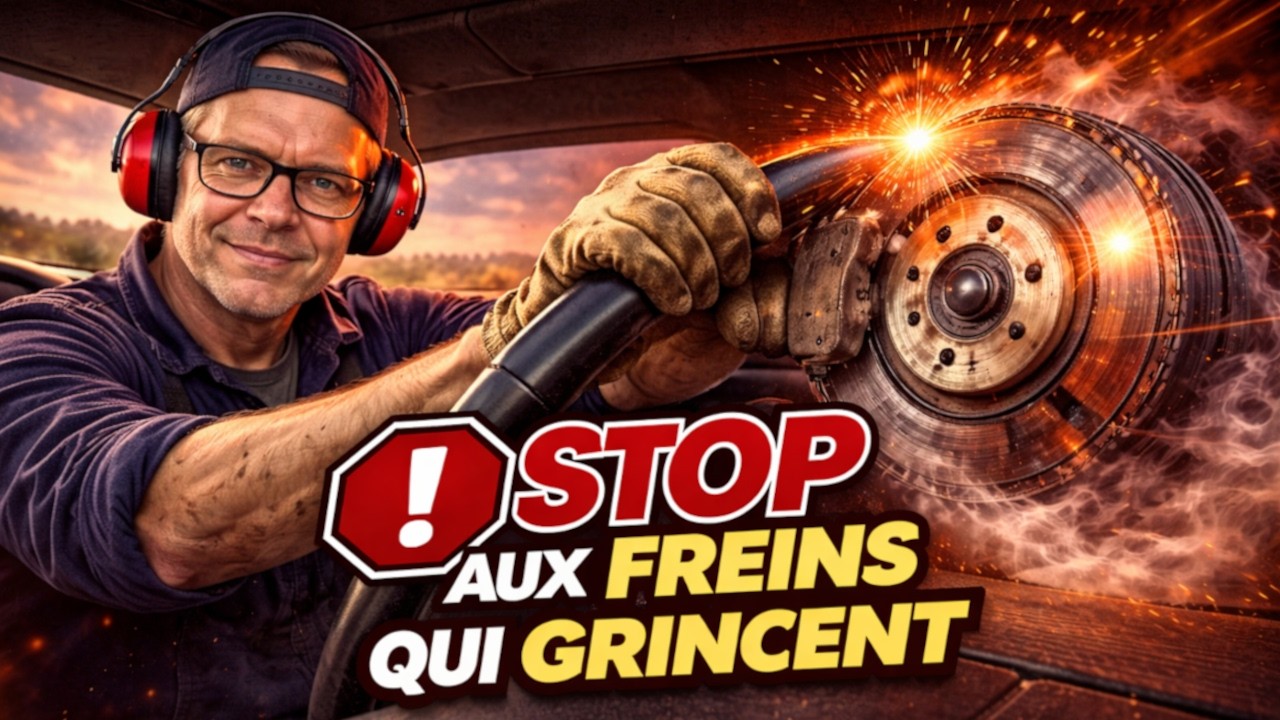Vos freins couinent ou grincent (bruit métallique au freinage) on règle le problème ici !