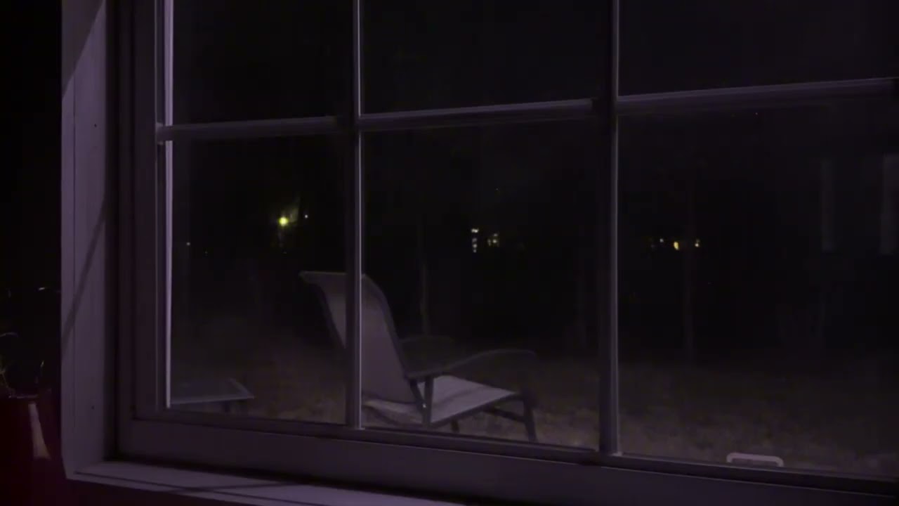 Quiet Backyard Night View – 8 Hours (No Music)
