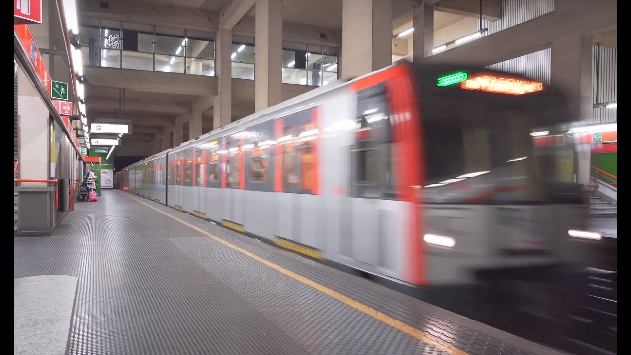 Italy, Milan, Metro ride from QT8 to Lampugnano