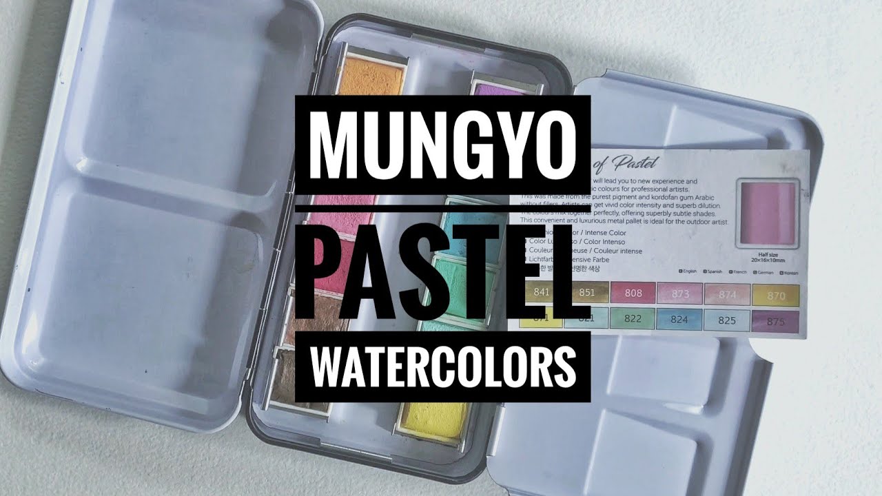 Mungyo Pastel Watercolors - 12 Pan Set