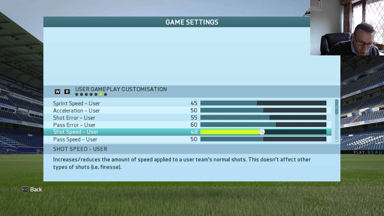 FIFA 16 Slider Settings