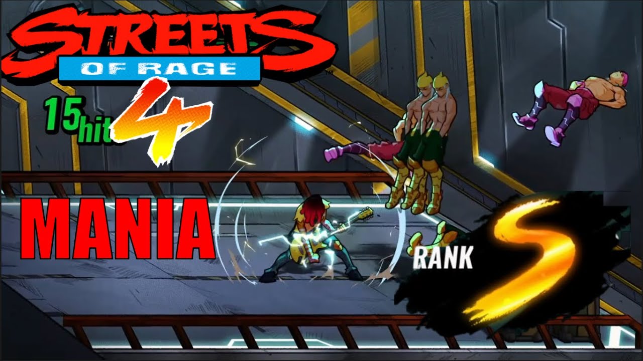 Streets of Rage 4 - Arcade Mania (Cherry) S Rank Score