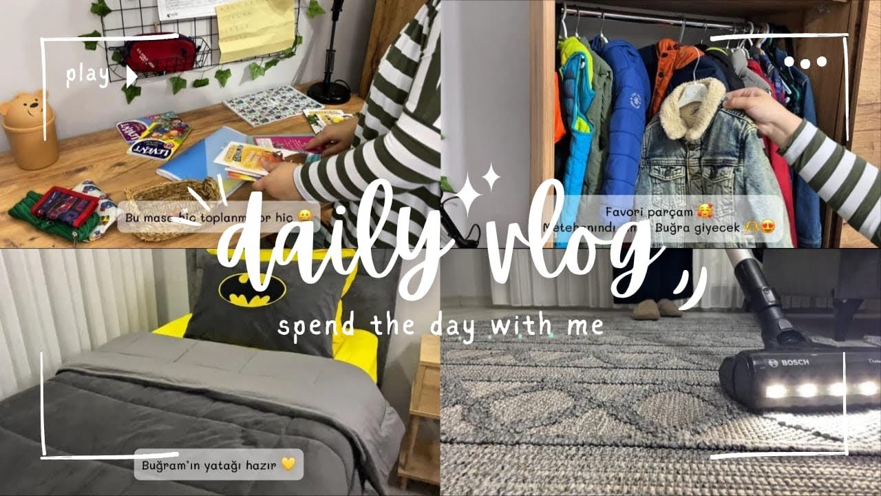 Yazlıklara veda👋çocuk odası✨kışlıklar çıktı✨