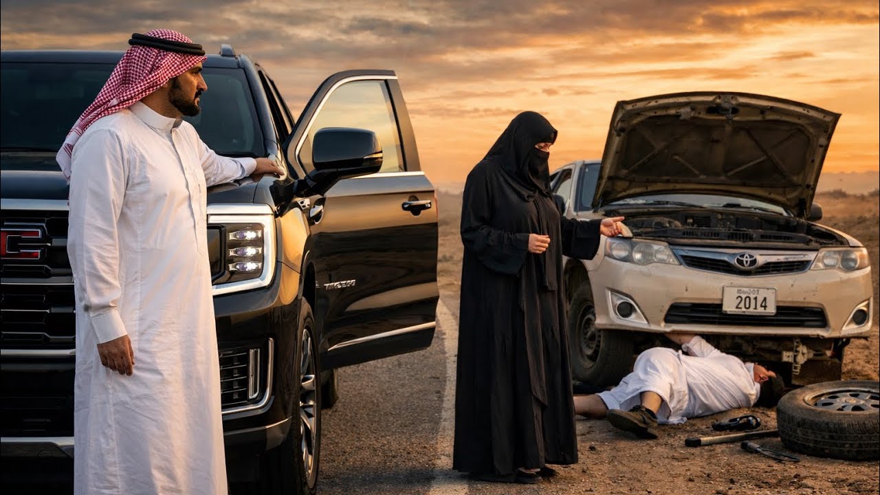 سعودي في طريق الأردن صرخة امرأة قلبت حياته رأسا  على عقب 😅