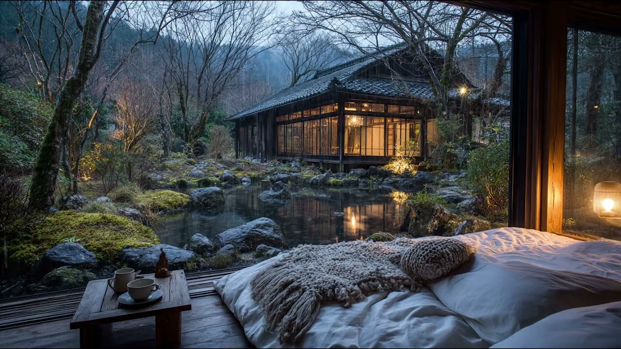 Cozy Zen Bedroom Rain Ambience | Relaxing Nature Sounds for Sleeping