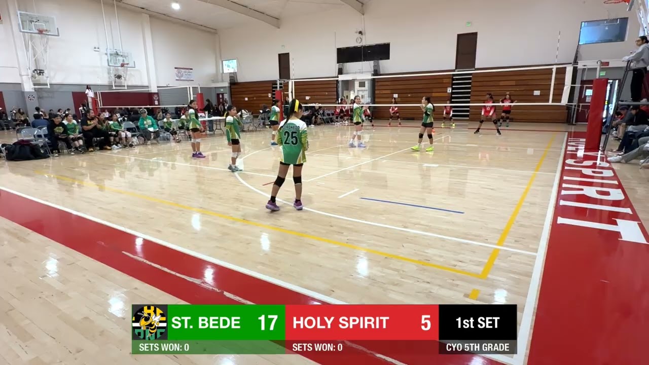 G7 - St Bede vs Holy Spirit - W! - CYO 5th Grade Volleyball