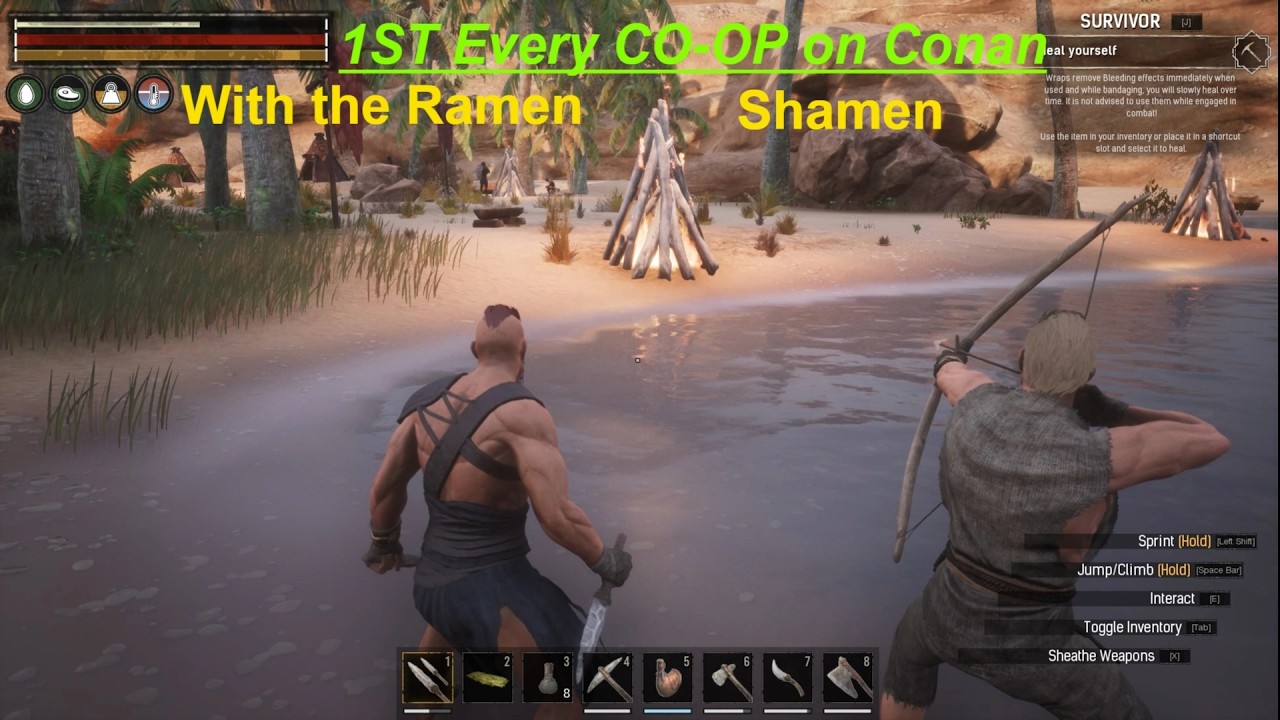 1ST Ever Conan Exiles CO-OP play thruogh! (with the RamanShaman)