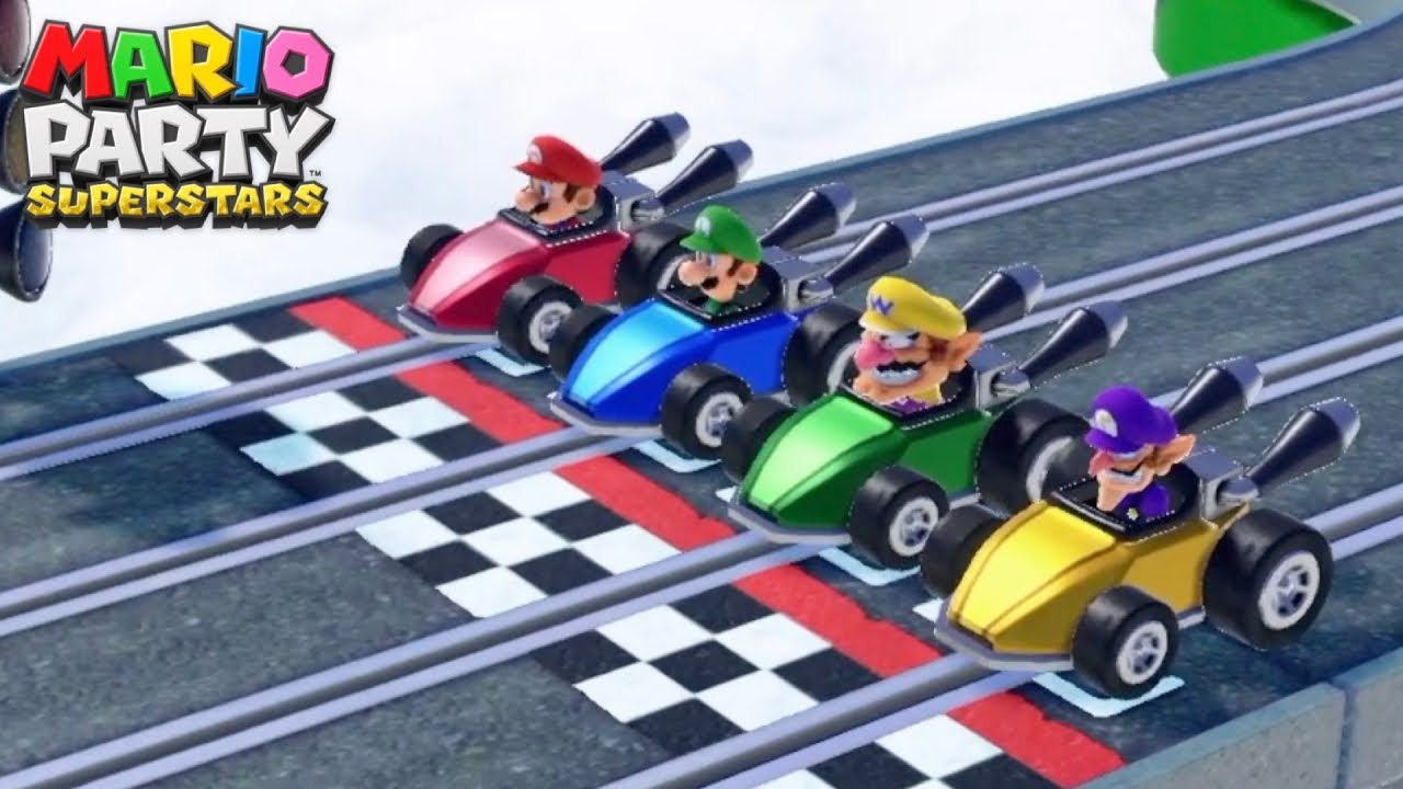 Mario Party Superstars Minigames - Mario vs Luigi vs Wario vs Waluigi (Master Difficulty)